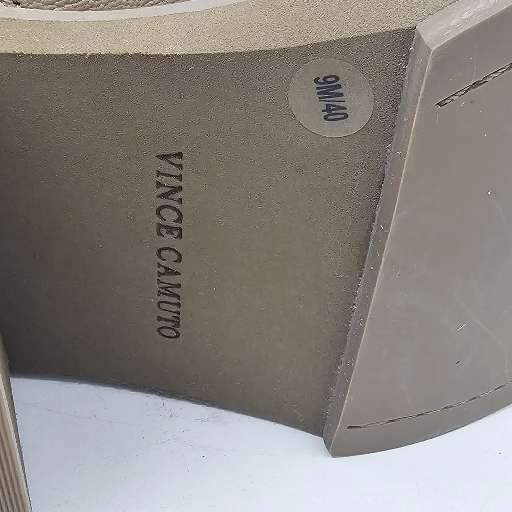 Vince Camuto Keltana Leather Combat Boots Brown Size 9 - Picture 8 of 11